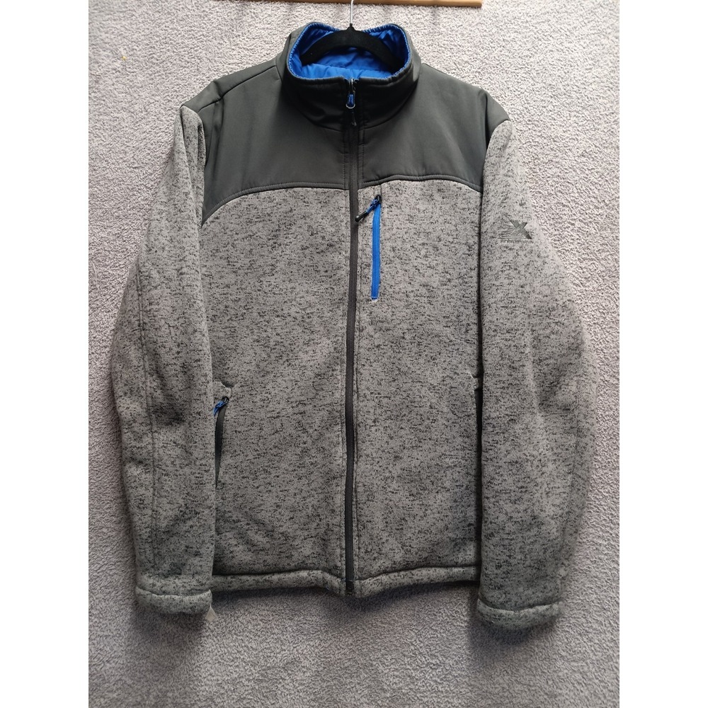 ZeroXposur Men's Full-Zip Fleece Jacket Iron Gray/Black XL